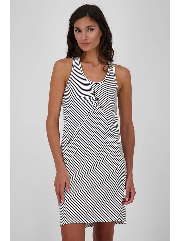 Kleid "Cameron" In Weiß/ Schwarz 4 Kleid "Cameron" In Weiß/ Schwarz – Bild 2