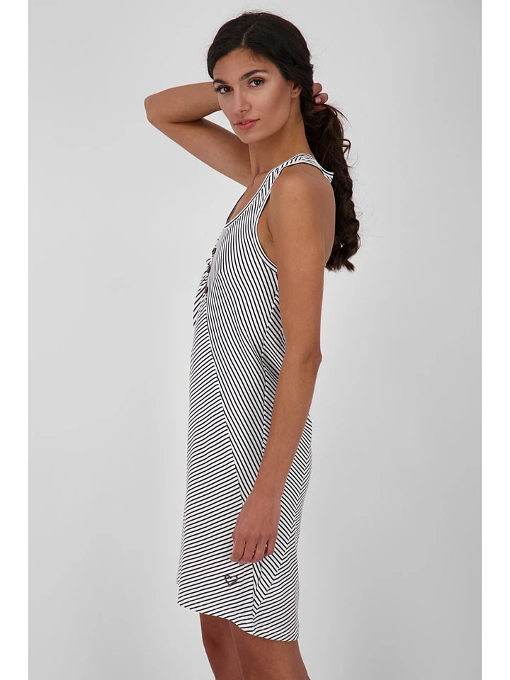 Kleid "Cameron" In Weiß/ Schwarz 5 Kleid "Cameron" In Weiß/ Schwarz – Bild 3