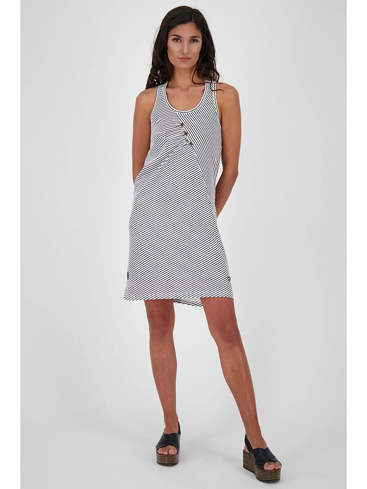 Kleid "Cameron" In Weiß/ Schwarz 8 Kleid "Cameron" In Weiß/ Schwarz – Bild 6