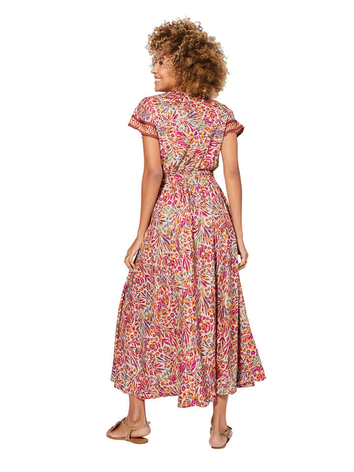 Kleid In Beige/ Rosa 4 Kleid In Beige/ Rosa – Bild 2