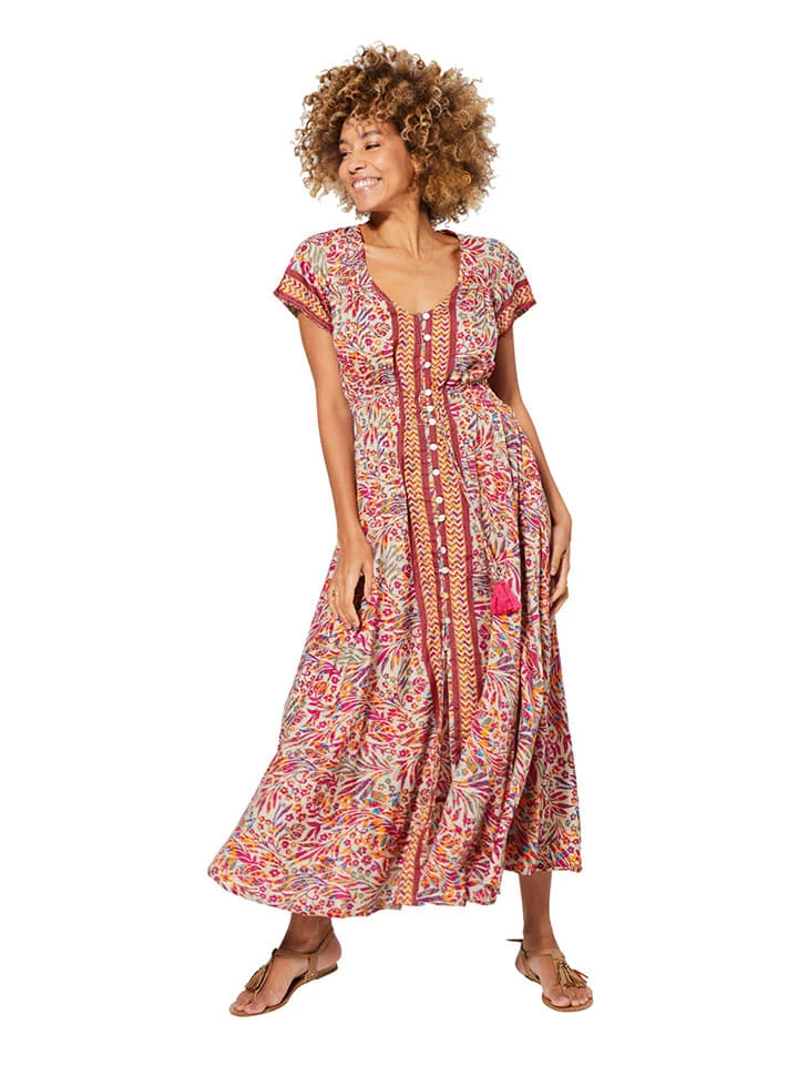 Kleid In Beige/ Rosa 3 Kleid In Beige/ Rosa