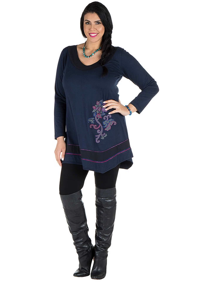 Kleid In Dunkelblau/ Schwarz 3 Kleid In Dunkelblau/ Schwarz