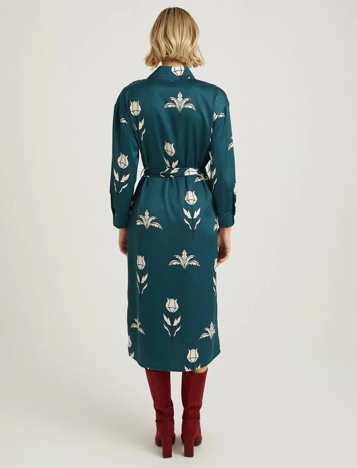 Kleid In Petrol 5 Kleid In Petrol – Bild 3