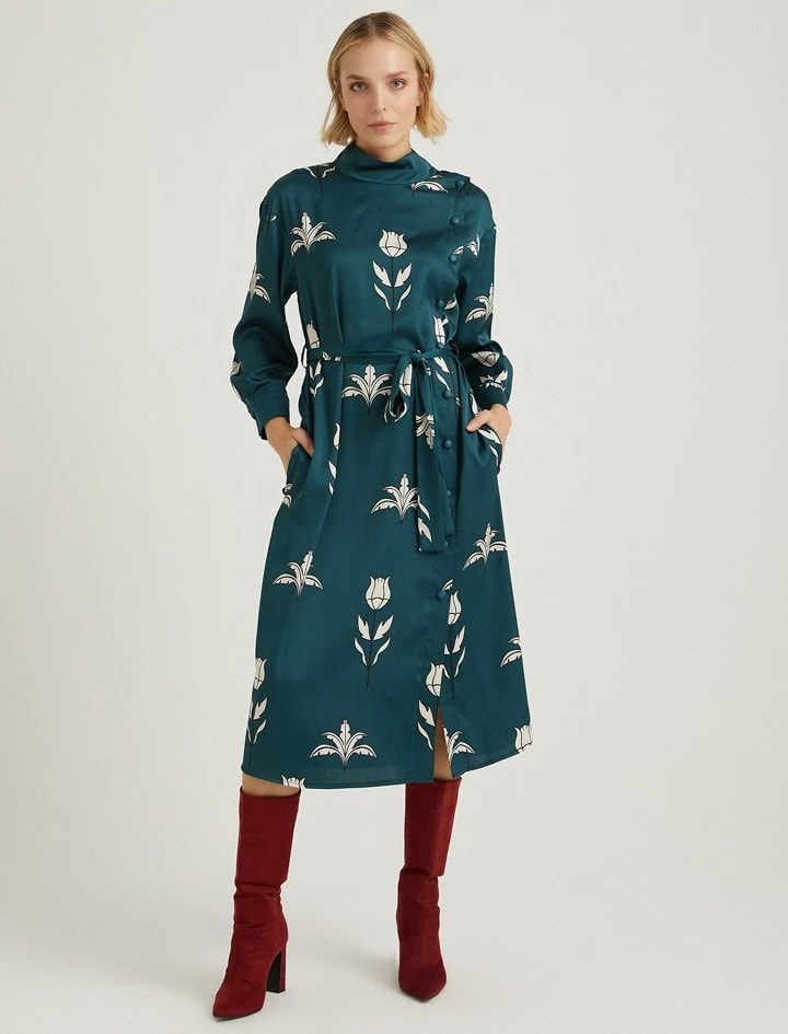 Kleid In Petrol 3 Kleid In Petrol