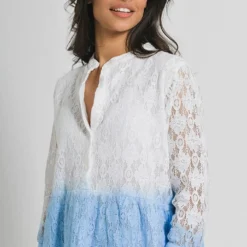 Kleid In Hellblau/ Weiß 12 Kleid In Hellblau/ Weiß -Angebote Zart Stil Store ble kleid in hellblau weiss 4