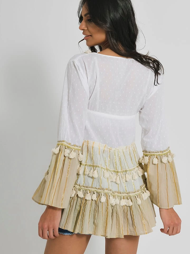 Kleid In Weiß/ Beige 7 Kleid In Weiß/ Beige – Bild 6