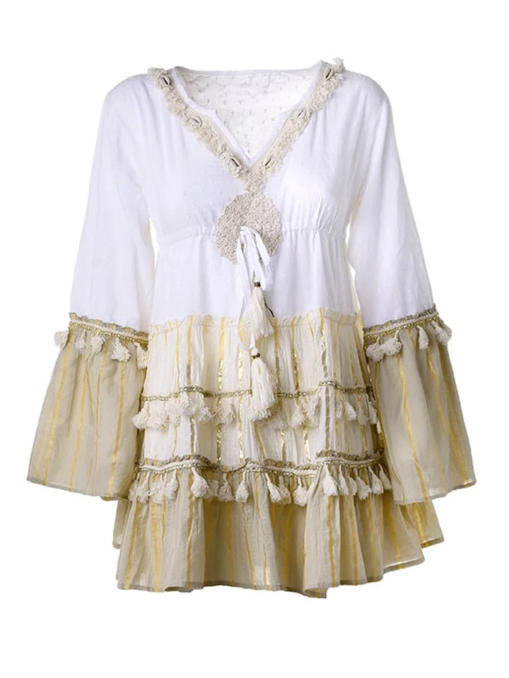 Kleid In Weiß/ Beige 2 Kleid In Weiß/ Beige