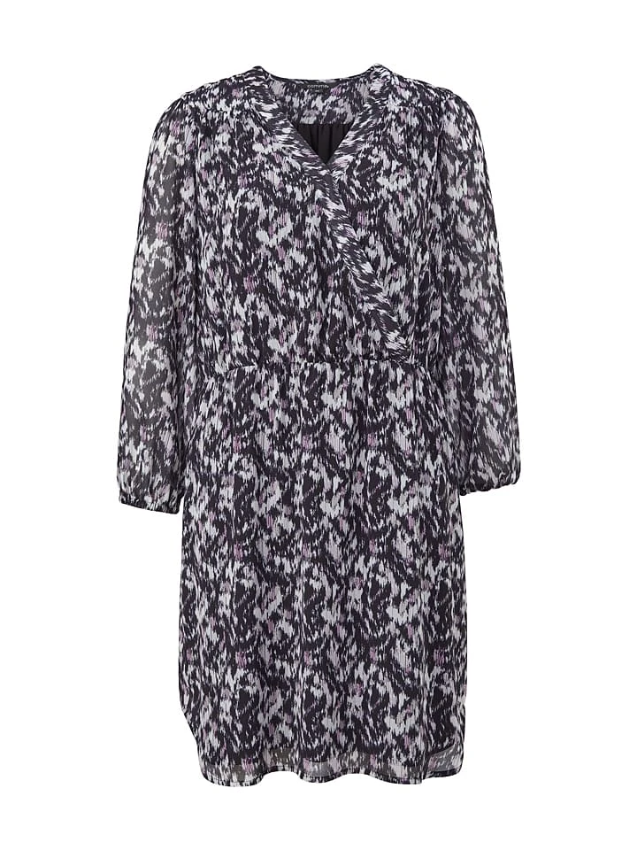 Comma Kleid In Schwarz/ Grau 6 Comma Kleid In Schwarz/ Grau – Bild 4