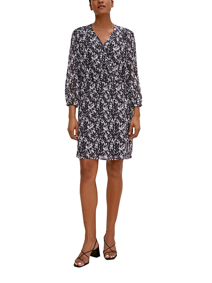 Comma Kleid In Schwarz/ Grau 3 Comma Kleid In Schwarz/ Grau