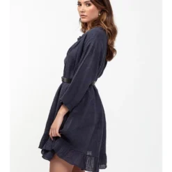 Leinen-Kleid "Eden" In Dunkelblau 7 Leinen-Kleid "Eden" In Dunkelblau -Angebote Zart Stil Store gerard pasquier leinen kleid eden in dunkelblau 2