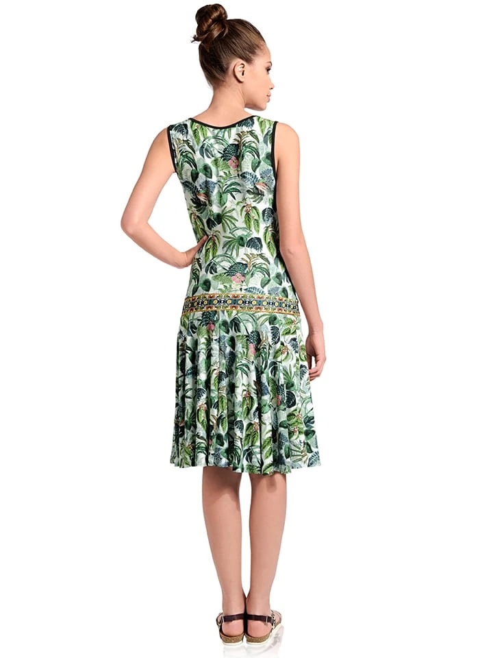 Heine Kleid In Grün/ Weiß 6 Heine Kleid In Grün/ Weiß – Bild 4