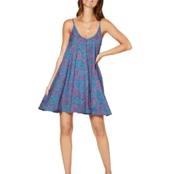 Kleid In Türkis/ Pink