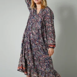 Web-Kleid In Marineblau, Beige, Rost 10 Web-Kleid In Marineblau, Beige, Rost -Angebote Zart Stil Store janet and joyce web kleid in marineblau beige rost 2 scaled