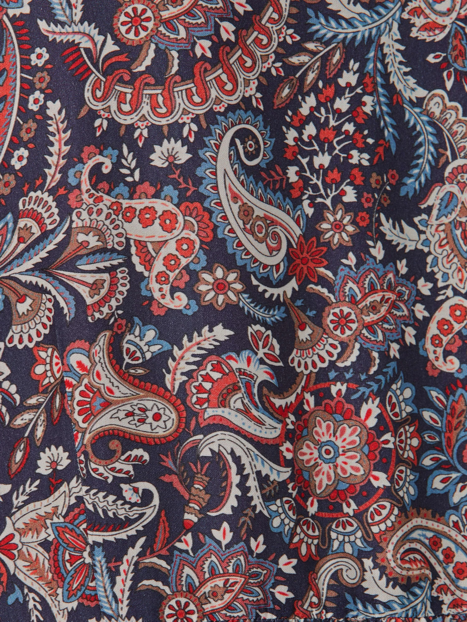 Web-Kleid In Marineblau, Beige, Rost 8 Web-Kleid In Marineblau, Beige, Rost – Bild 6