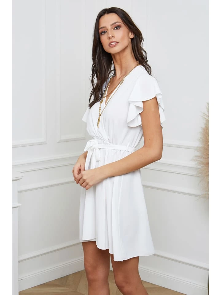 Kleid "Fallone" In Weiß 4 Kleid "Fallone" In Weiß – Bild 2