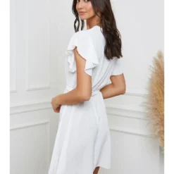 Kleid "Fallone" In Weiß 8 Kleid "Fallone" In Weiß -Angebote Zart Stil Store josefine kleid fallone in weiss 2