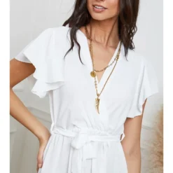 Kleid "Fallone" In Weiß 9 Kleid "Fallone" In Weiß -Angebote Zart Stil Store josefine kleid fallone in weiss 3