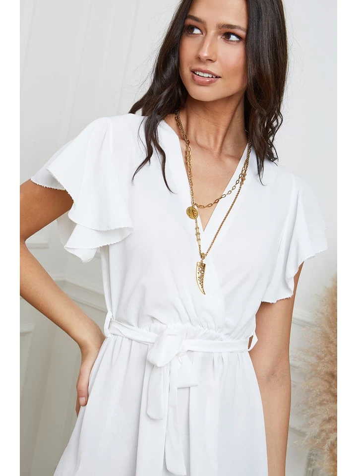 Kleid "Fallone" In Weiß 6 Kleid "Fallone" In Weiß – Bild 4