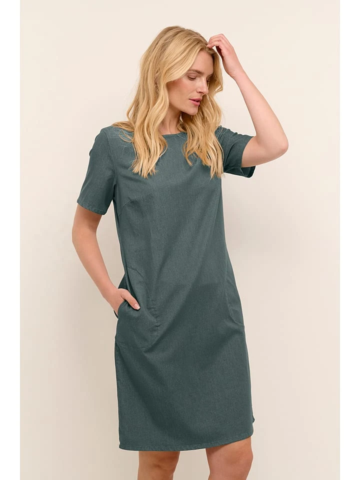 Kaffe Kleid "Lea" In Grün 6 Kaffe Kleid "Lea" In Grün – Bild 4