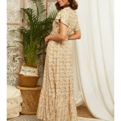 Kleid In Weiß/ Gelb -Angebote Zart Stil Store larmoire de suzette kleid in weiss gelb 2