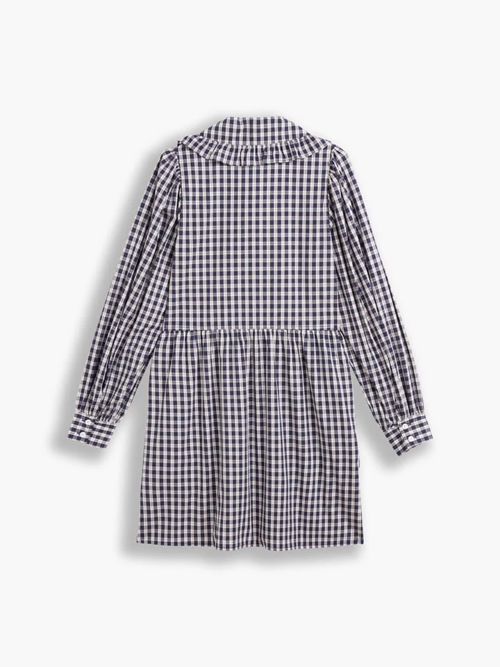 Kleid In Dunkelblau/ Weiß 4 Kleid In Dunkelblau/ Weiß – Bild 2