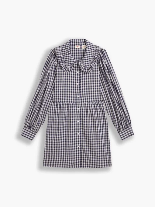 Kleid In Dunkelblau/ Weiß -Angebote Zart Stil Store levi s kleid in dunkelblau weiss