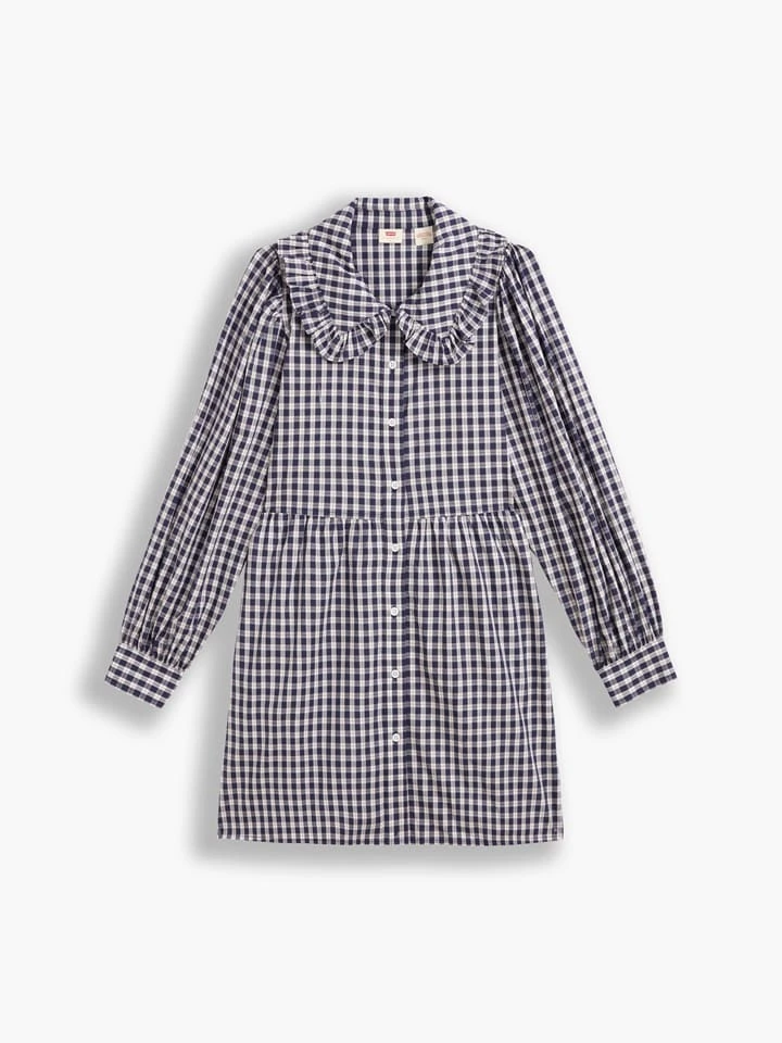 Kleid In Dunkelblau/ Weiß 3 Kleid In Dunkelblau/ Weiß