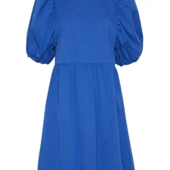 MOSS COPENHAGEN Kleid "Mabelle Lana" In Blau