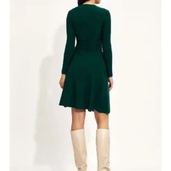 Kleid In Dunkelgrün -Angebote Zart Stil Store nife kleid in dunkelgrun 3