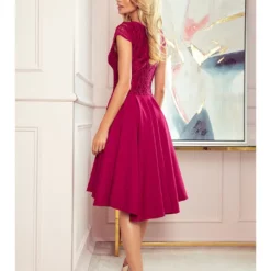 Kleid In Fuchsia -Angebote Zart Stil Store numoco kleid in fuchsia 2