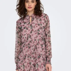 ONLY Kleid "Aida Elisa" In Altrosa/ Grün -Angebote Zart Stil Store only kleid aida elisa in altrosa grun 3