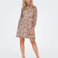 ONLY Kleid "Aida Elisa" In Beige/ Grün/ Rosa 11 ONLY Kleid "Aida Elisa" In Beige/ Grün/ Rosa -Angebote Zart Stil Store only kleid aida elisa in beige grun rosa 2