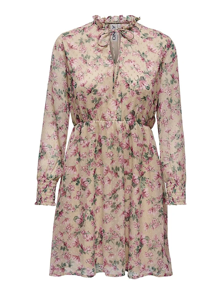 ONLY Kleid "Aida Elisa" In Beige/ Grün/ Rosa 8 ONLY Kleid "Aida Elisa" In Beige/ Grün/ Rosa – Bild 6