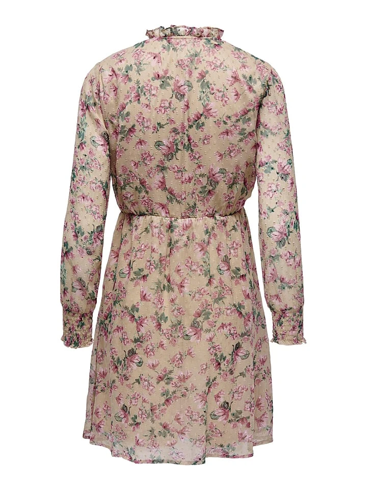 ONLY Kleid "Aida Elisa" In Beige/ Grün/ Rosa 9 ONLY Kleid "Aida Elisa" In Beige/ Grün/ Rosa – Bild 7