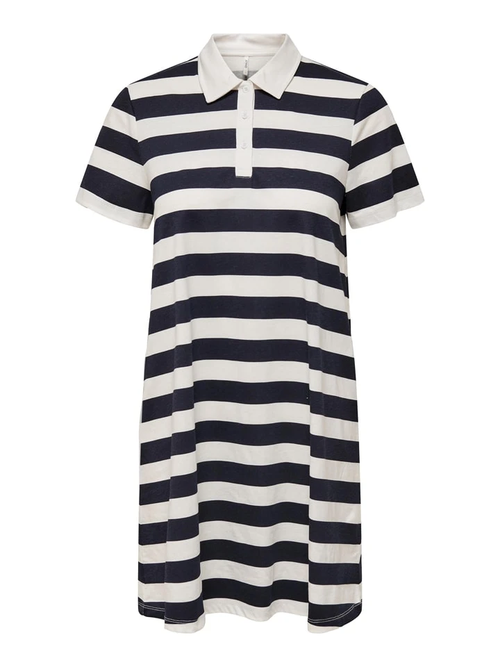 ONLY Kleid "May" In Weiß/ Dunkelblau 3 ONLY Kleid "May" In Weiß/ Dunkelblau