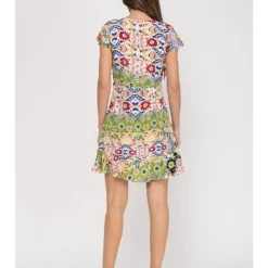 Kleid In Grün/ Bunt 7 Kleid In Grün/ Bunt -Angebote Zart Stil Store peace and love kleid in grun bunt 2