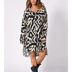 Kleid "Dabo" In Schwarz/ Sand 11 Kleid "Dabo" In Schwarz/ Sand -Angebote Zart Stil Store plus size company kleid dabo in schwarz sand 4