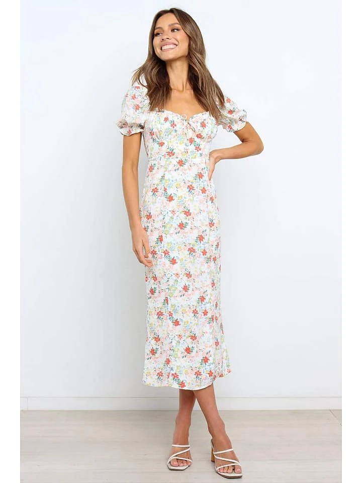 Kleid In Weiß/ Bunt 4 Kleid In Weiß/ Bunt – Bild 2