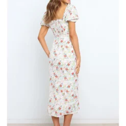 Kleid In Weiß/ Bunt 9 Kleid In Weiß/ Bunt -Angebote Zart Stil Store pretty summer kleid in weiss bunt 3