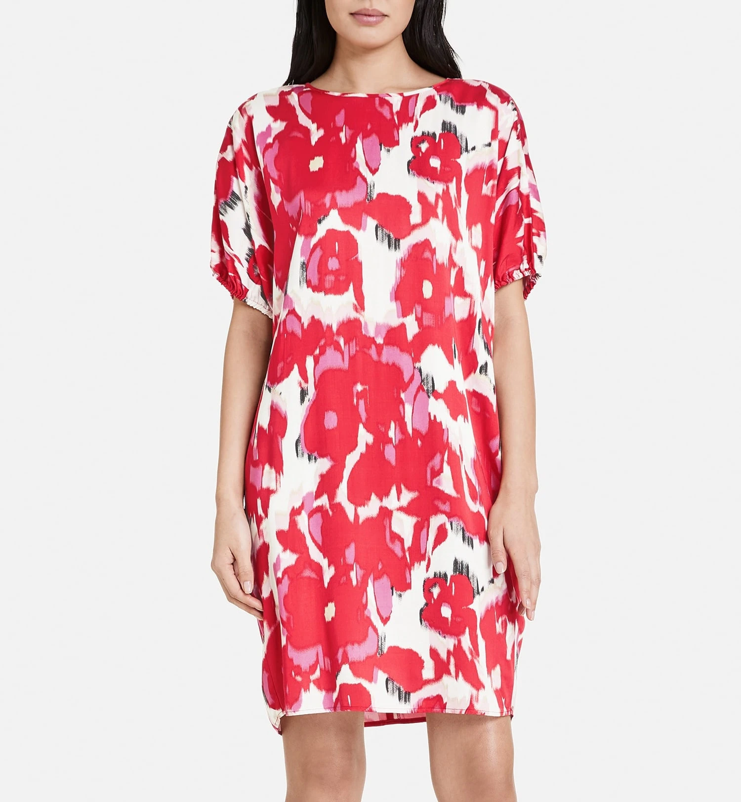 Taifun Kleid Aus Satinierter Viskose Rose Kiss Gemustert 7 Taifun Kleid Aus Satinierter Viskose Rose Kiss Gemustert – Bild 5