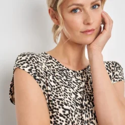 Taifun Kleid In Creme/ Schwarz 10 Taifun Kleid In Creme/ Schwarz -Angebote Zart Stil Store taifun kleid in creme schwarz 3