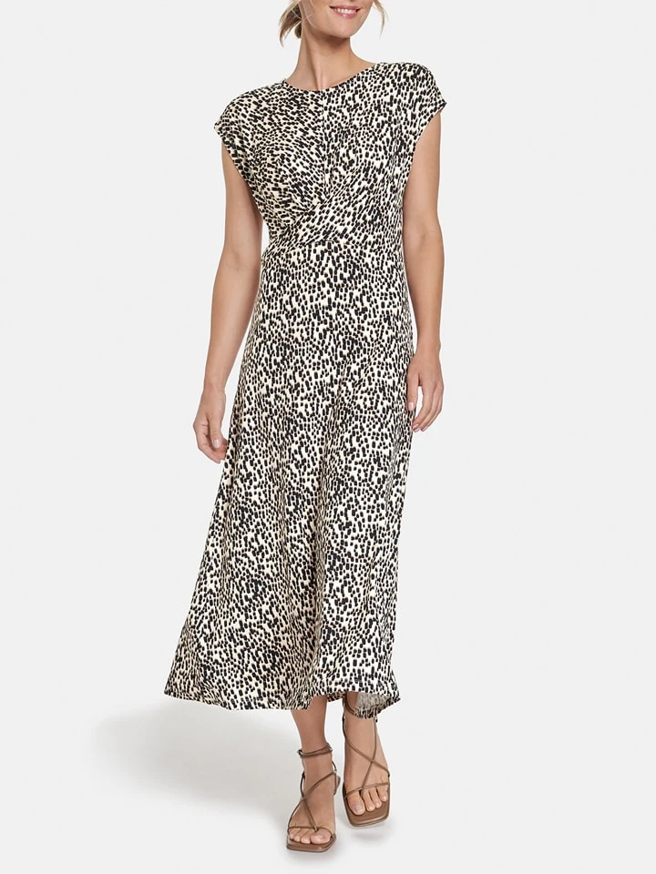 Taifun Kleid In Creme/ Schwarz 7 Taifun Kleid In Creme/ Schwarz – Bild 5