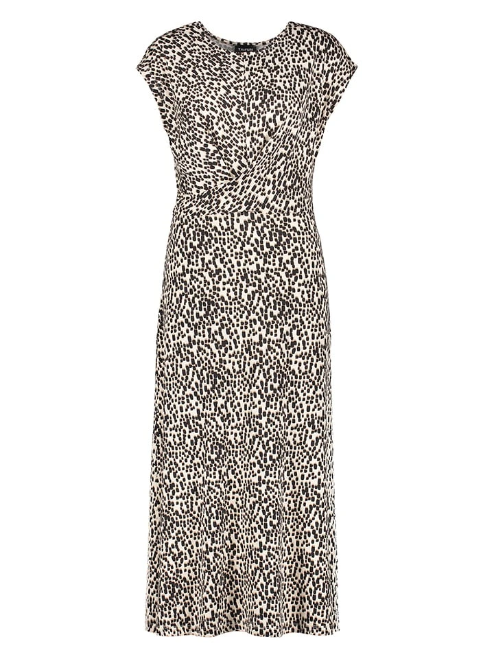 Taifun Kleid In Creme/ Schwarz