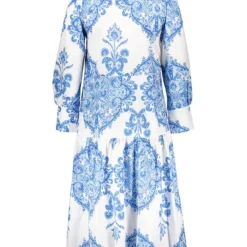 Kleid In Blau/ Weiß 5 Kleid In Blau/ Weiß -Angebote Zart Stil Store tina kleid in blau weiss 1