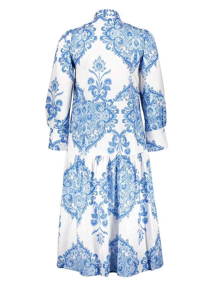 Kleid In Blau/ Weiß 4 Kleid In Blau/ Weiß – Bild 2