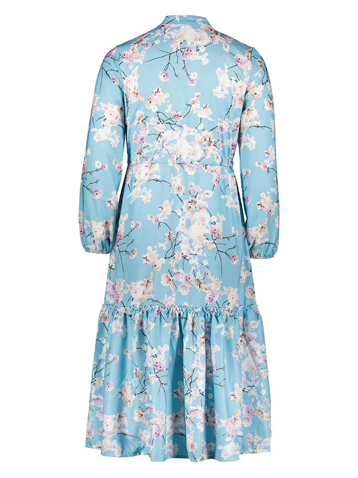 Kleid In Hellblau/ Bunt 4 Kleid In Hellblau/ Bunt – Bild 2