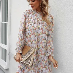 Kleid In Hellgrau/ Apricot 7 Kleid In Hellgrau/ Apricot -Angebote Zart Stil Store tina kleid in hellgrau apricot 2