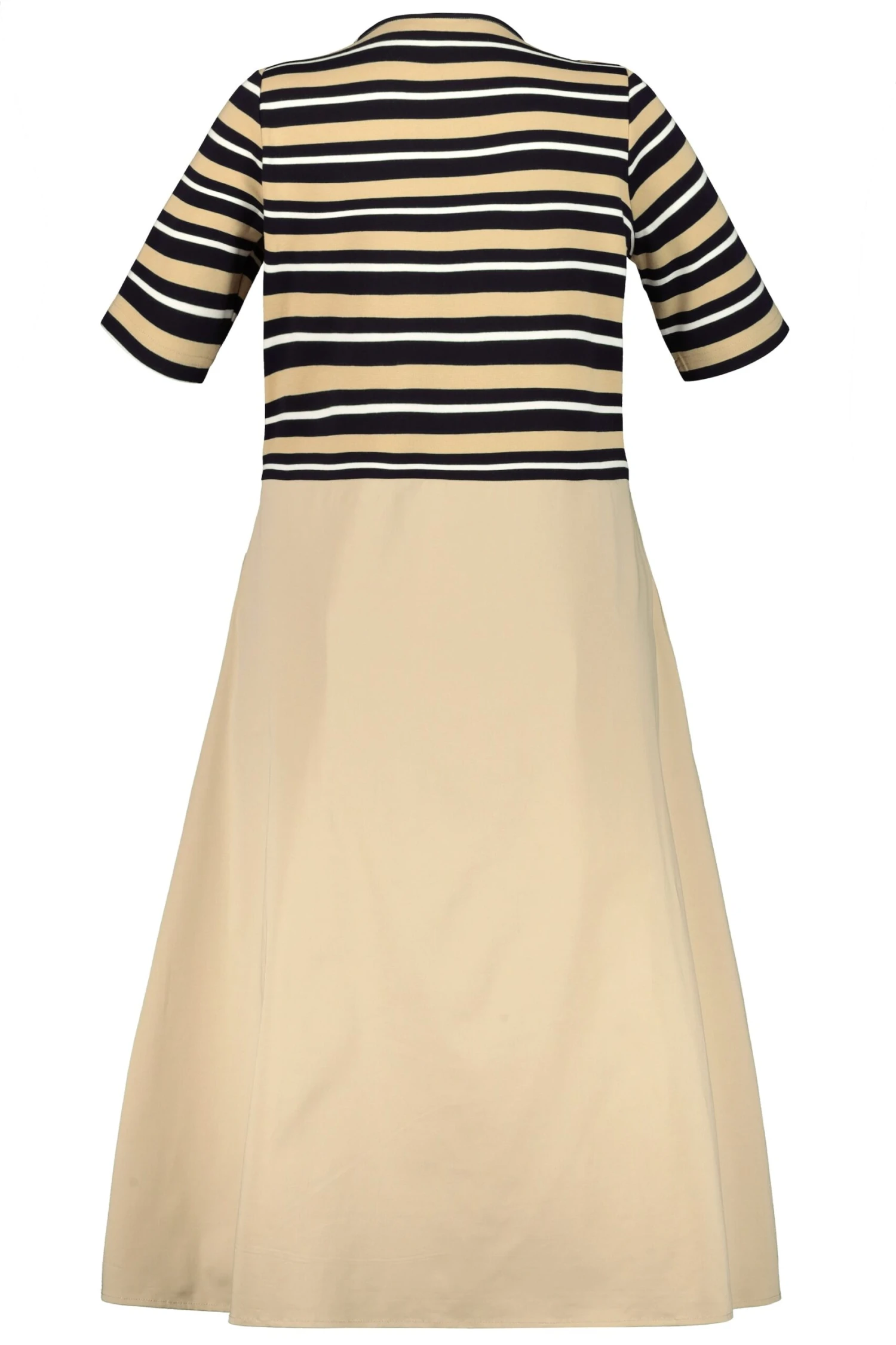 Ulla Popken Kleid Mit Carree-Ausschnitt Und Ringel In Lila 5 Ulla Popken Kleid Mit Carree-Ausschnitt Und Ringel In Lila – Bild 3