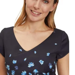 Vera Mont Kleid In Dunkelblau/ Hellblau 12 Vera Mont Kleid In Dunkelblau/ Hellblau -Angebote Zart Stil Store vera mont kleid in dunkelblau hellblau 4