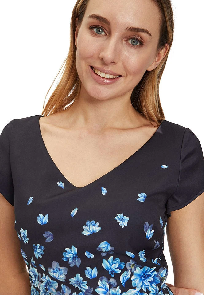 Vera Mont Kleid In Dunkelblau/ Hellblau 7 Vera Mont Kleid In Dunkelblau/ Hellblau – Bild 5